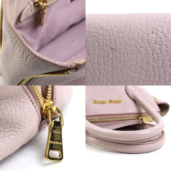 h30179f 9 c Miu Miu Handbag Crossbody Shoulder Bag Leather Pink