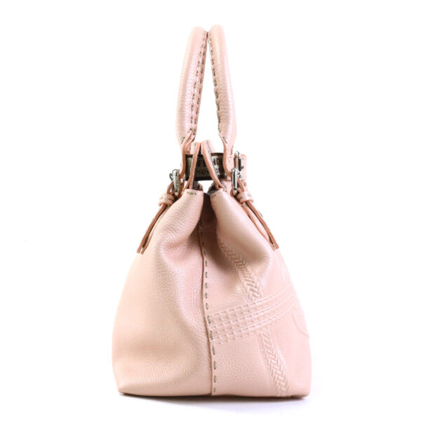 h30205g 1 Fendi Selleria Handbag Leather Pink