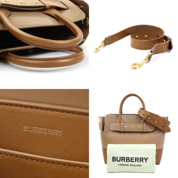 h30312g 13 c Burberry Leather Shoulder Bag Brown