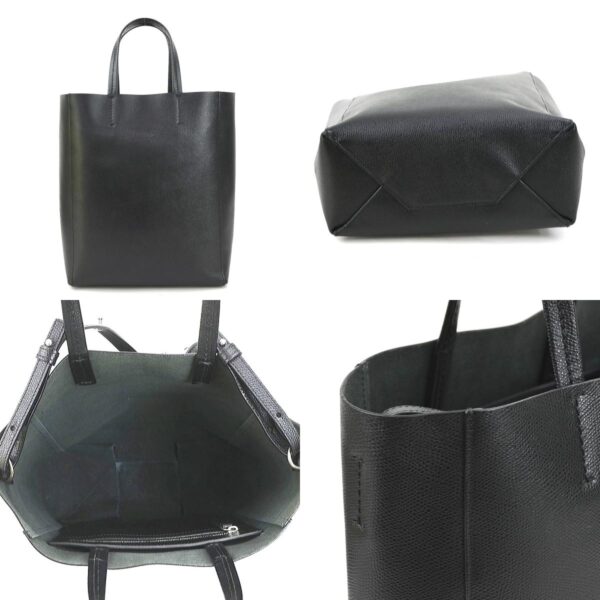 h30340g 2 c Celine Vertical Hippo Shoulder Bag Leather Black