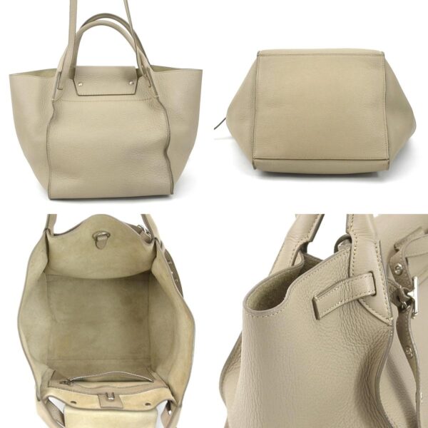 h30417g 2 c Celine Big Bag Small Shoulder Bag Leather Beige