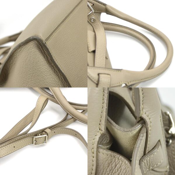 h30417g 6 c Celine Big Bag Small Shoulder Bag Leather Beige