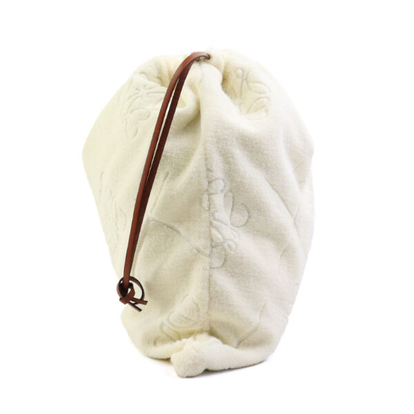 h30450g 1 Loewe Drawstring Pouch Pile Cream