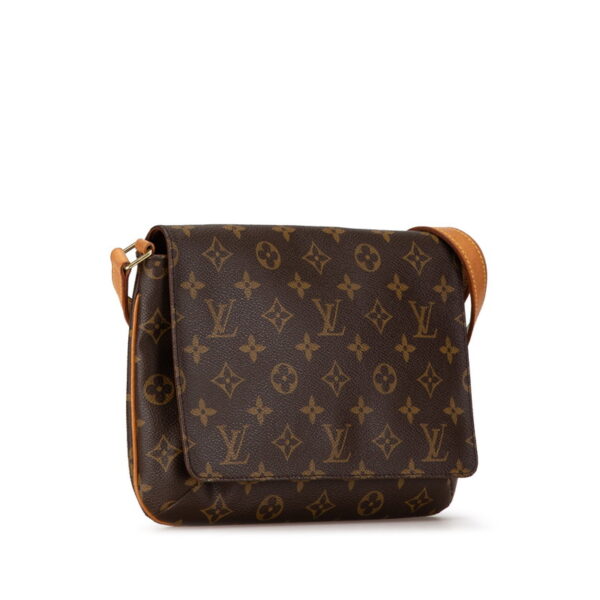 h6sat02hn0jm2bim 2 Louis Vuitton Monogram Musette Tango Short Shoulder Bag Brown