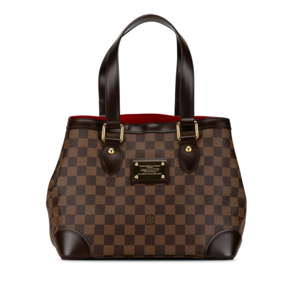 h8flazp9ok6pywrz 1 Louis Vuitton Damier Hampstead PM Tote Bag Brown