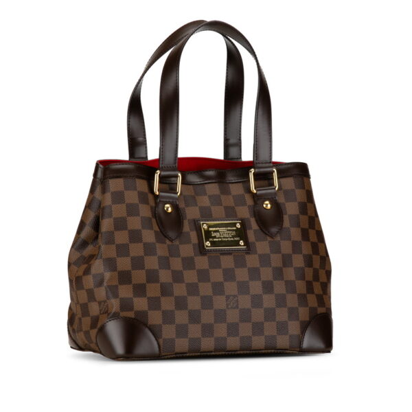 h8flazp9ok6pywrz 2 Louis Vuitton Damier Hampstead PM Tote Bag Brown