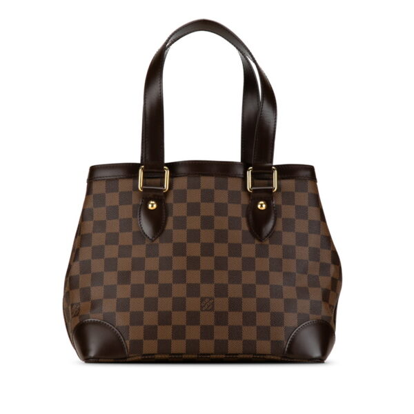 h8flazp9ok6pywrz 3 Louis Vuitton Damier Hampstead PM Tote Bag Brown