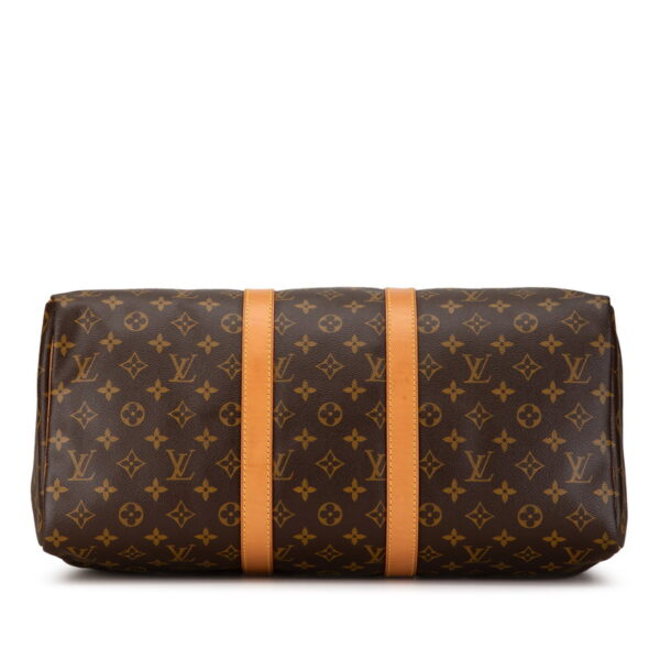 hk7xsf3mqovka24s 4 Louis Vuitton Monogram Keepall Bandouliere 45 Bag Brown