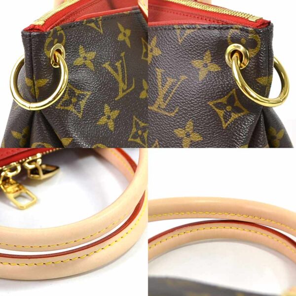 i0400 2 Louis Vuitton Bag 2Way Pallas Three Red Canvas