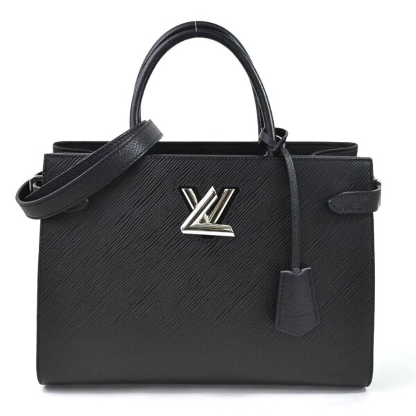 i0407 Louis Vuitton Shoulder Bag 2Way Epi Twist Tote Noir Leather