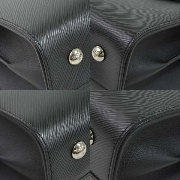 i0407 2 Louis Vuitton Shoulder Bag 2Way Epi Twist Tote Noir Leather