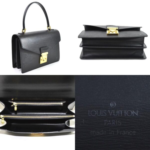 i0409 1 Louis Vuitton Handbag Epi Concorde Noir Leather