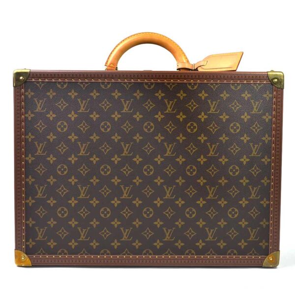 i0437 Louis Vuitton Trunk Case Monogram Visten 50 Brown Canvas