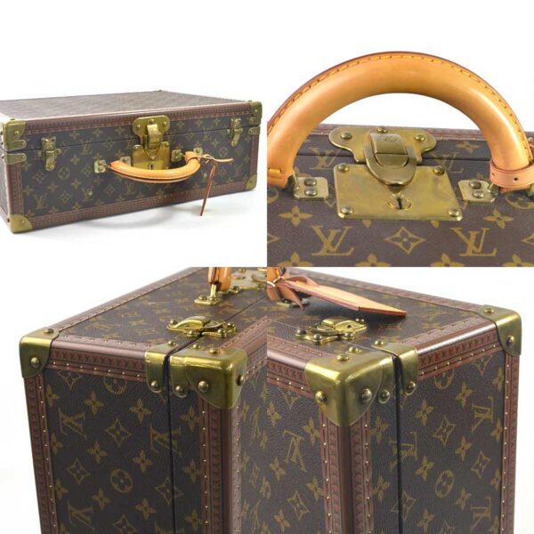 i0437 3 Louis Vuitton Trunk Case Monogram Visten 50 Brown Canvas