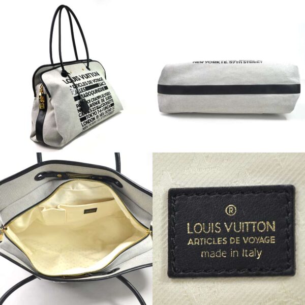 i0444 1 Louis Vuitton Shoulder Bag Cruise Line da Voyage Black Canvas