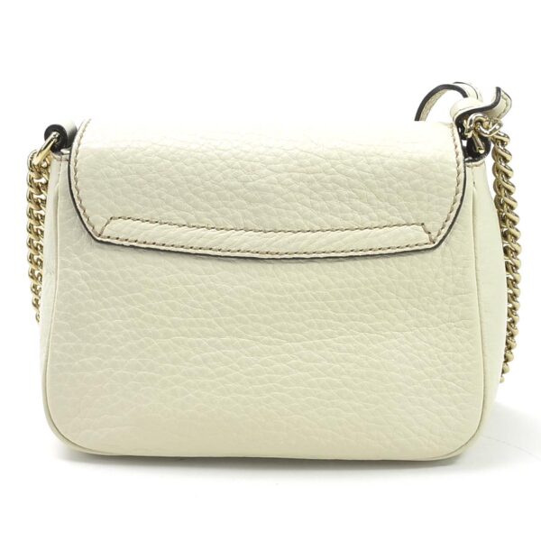 i0464 1 Gucci Soho Chain Shoulder Bag Leather Ivory