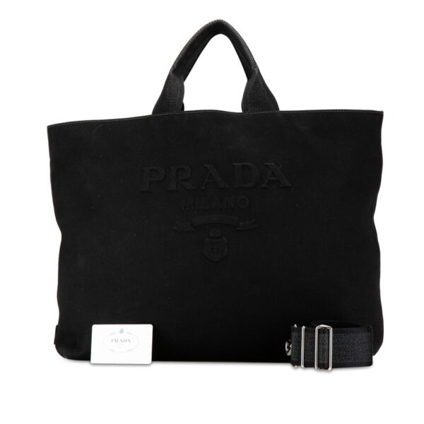 i0wintzx05wqjfxh 13 Prada Drill Triangle Plate 2WAY Shoulder Bag Black