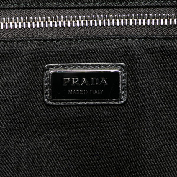 i0wintzx05wqjfxh 6 Prada Drill Triangle Plate 2WAY Shoulder Bag Black