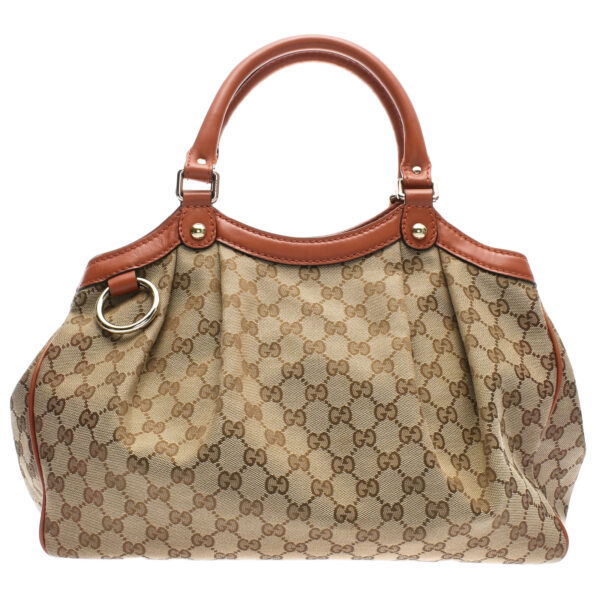 ik 00 0441042 00 Gucci Handbag GG Canvas Beige