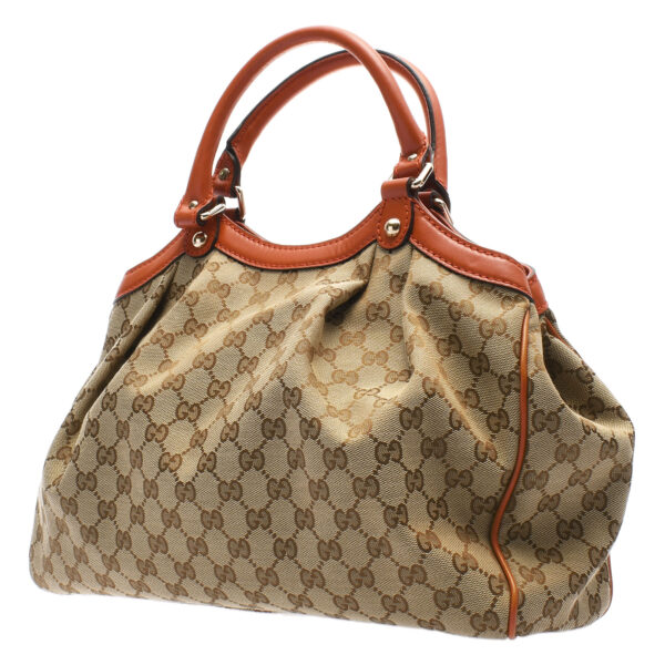 ik 00 0441042 01 Gucci Handbag GG Canvas Beige