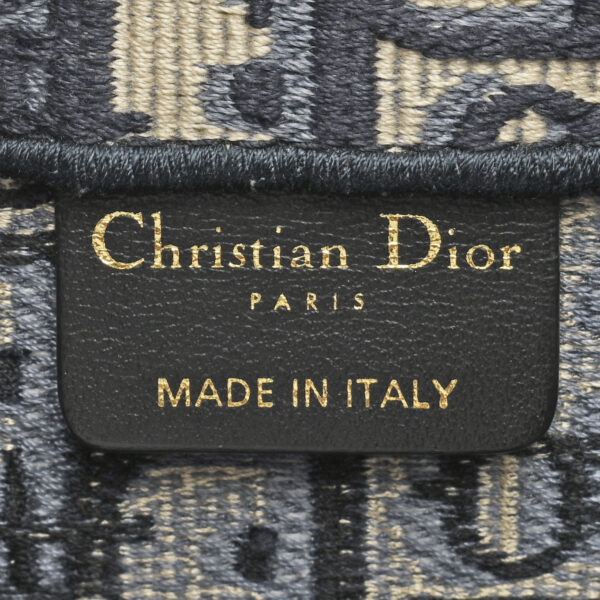 ik 00 0441558 09 Christian Dior Book Tote Large Jacquard Canvas Blue