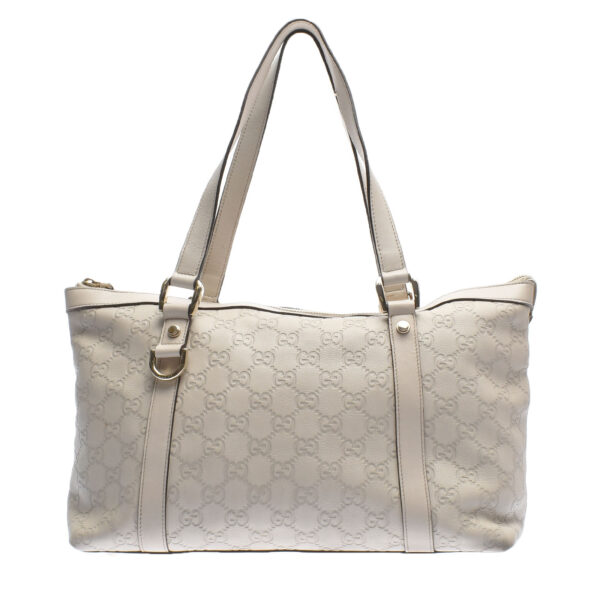 ik 00 0442146 00 Gucci Guccissima Handbag Leather White