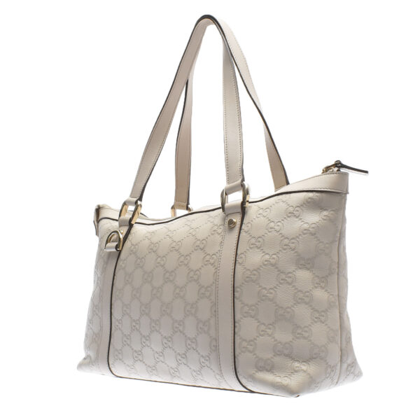 ik 00 0442146 01 Gucci Guccissima Handbag Leather White