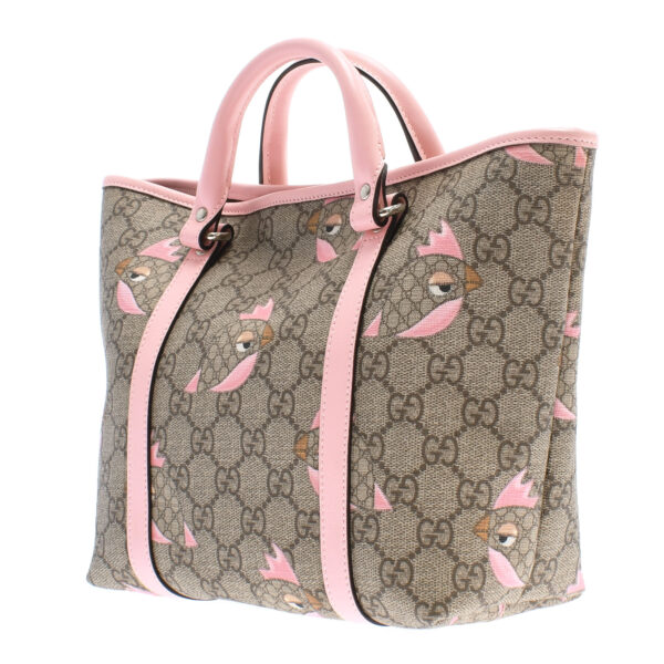 ik 00 0449622 01 Gucci Line Papagallo Handbag GG Supreme Canvas Pink