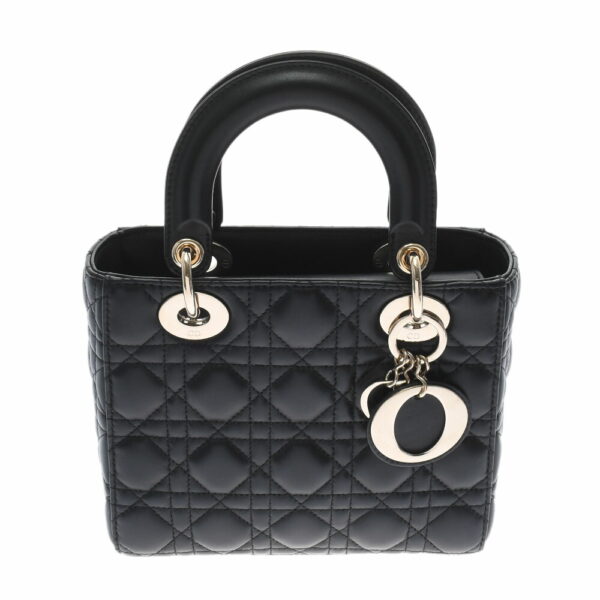 ik 00 0454262 1 Christian Dior Lady Dior ABCDior Bag 2Way Lambskin Black