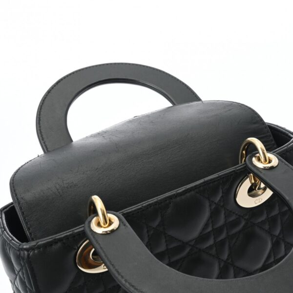 ik 00 0551005 9 Dior Lady Dior ABCDior Small Bag Cannage Lambskin Black