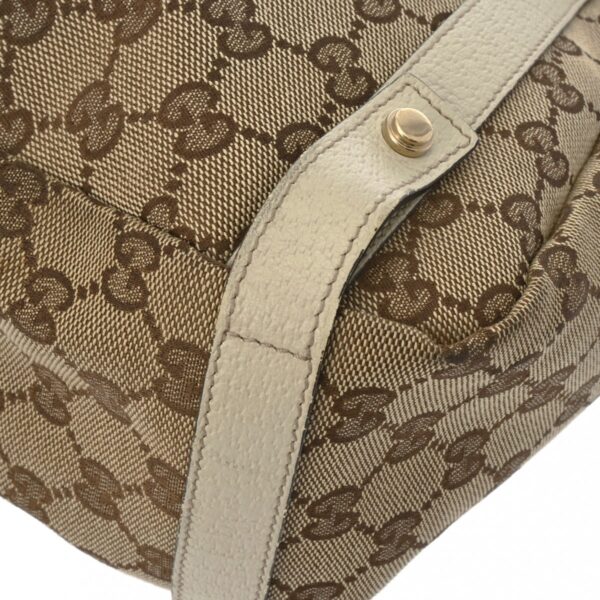 ik 00 0619849 8 Gucci GG Canvas Abbey Tote Bag Beige Ivory