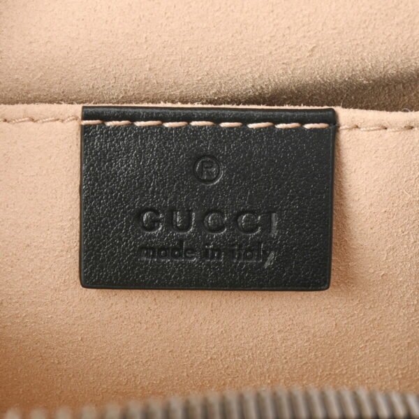 ik 00 0620612 15 Gucci GG Marmont Quilted Small Shoulder Bag Leather Black