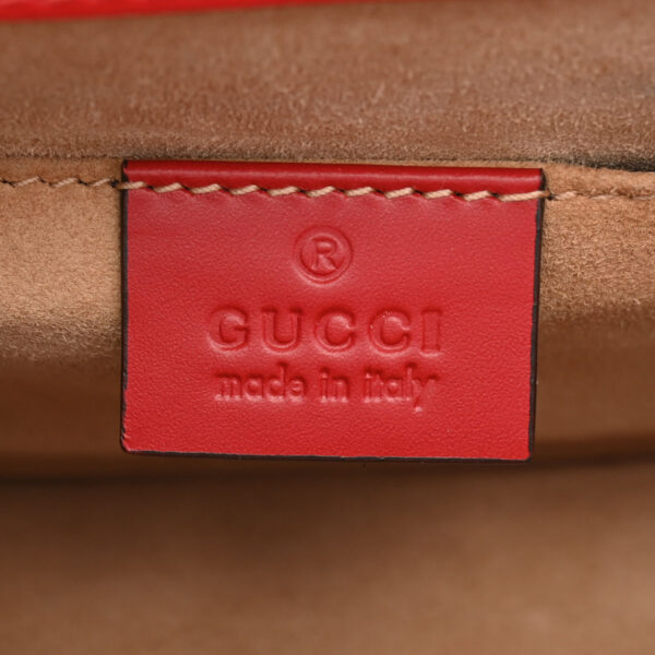 ik 00 0624676 15 Gucci Sylvie Mini Shoulder Bag Leather Red