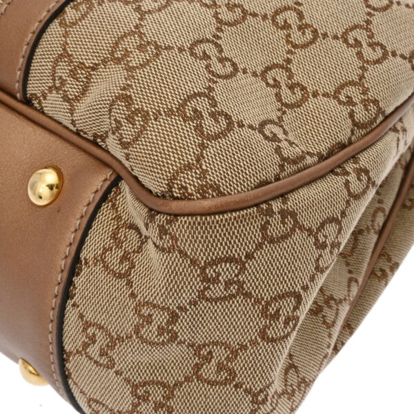 ik 00 0626510 10 Gucci Handbag GG Canvas Beige Bronze