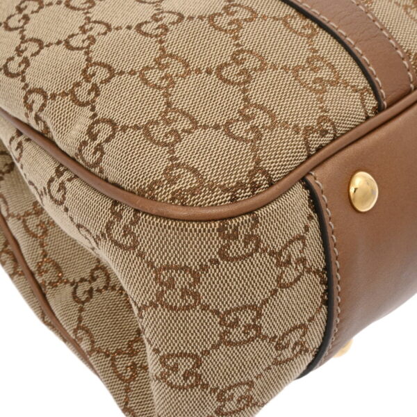 ik 00 0626510 7 Gucci Handbag GG Canvas Beige Bronze