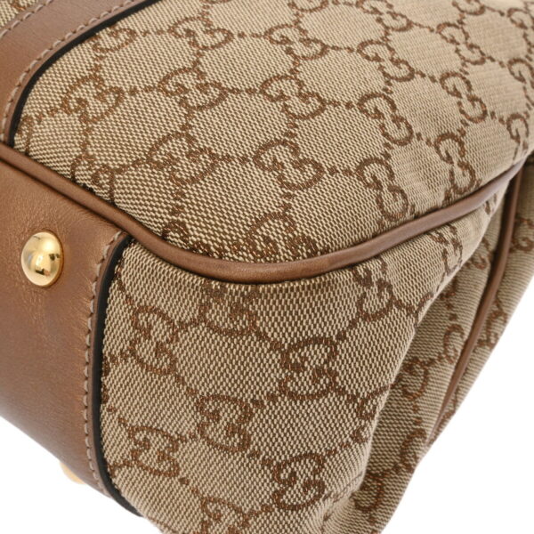 ik 00 0626510 8 Gucci Handbag GG Canvas Beige Bronze