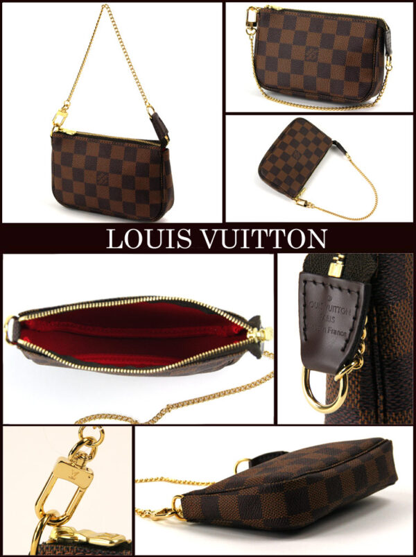 img56857521 Louis Vuitton Mini Pochette Accessory Pouch Damier Brown