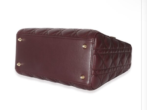 screenshot 127 Christian Dior Burgundy Cannage Lambskin Medium Lady Dior