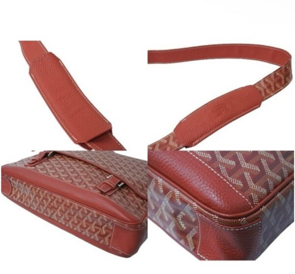 screenshot 135 Goyard Grand Bleu MM Shoulder Bag Leather Red