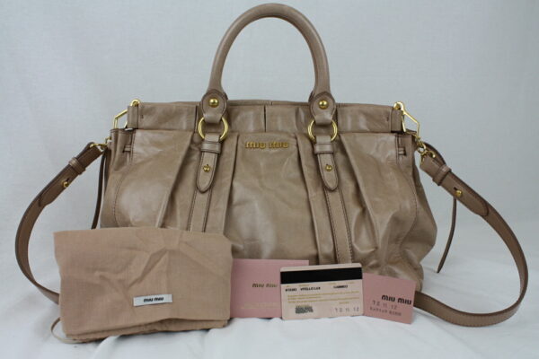 imgrc0070735429 Miu Miu 2WAY Bag Leather Brown