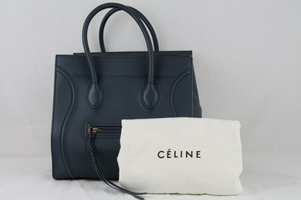 imgrc0070776515 Celine Luggage Medium Shopper Handbag Slate Blue