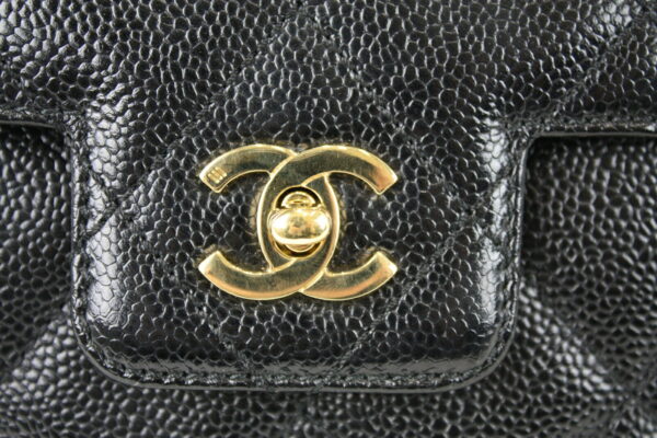 imgrc0070797639 Chanel Caviar Skin Shoulder Bag Black