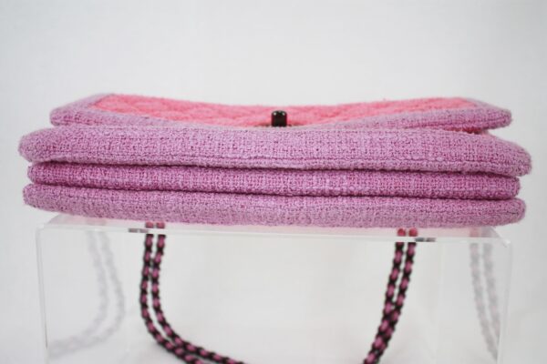 imgrc0070920753 Chanel Chain Shoulder Tweed Trim Bag Pink Purple