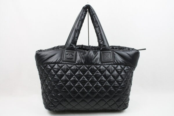 imgrc0071045560 Chanel Coco Cocoon 2WAY Nylon Bag Black