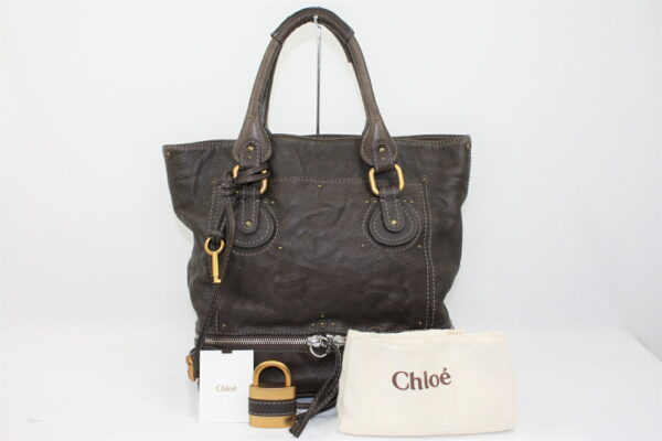 imgrc0071119521 Chloe Paddington Tote Bag Calfskin Leather Brown