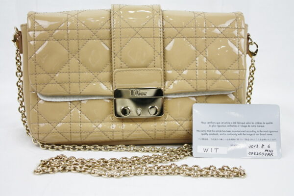 imgrc0071156755 Christian Dior Miss Dior Shoulder Mini Clutch Bag Beige Yellow