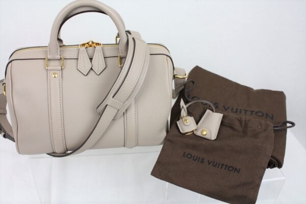 imgrc0071186202 Louis Vuitton SC Bag BB 2WAY Calf Leather Galle Gray Beige