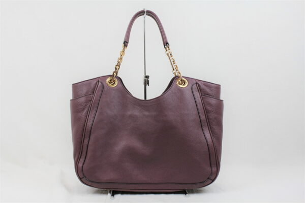 imgrc0071258782 Salvatore Ferragamo Gancini Chain Tote Bag Violet Purple