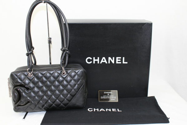 imgrc0071286346 Chanel Cambon Line Bowling Bag Black