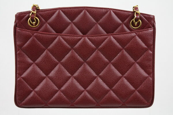 imgrc0071303732 Chanel Caviar Skin Chain Tote Bag Bordeaux